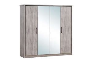 Oosterlynck - Elias kleerkast 4 deur - spiegel - 208x214x55cm